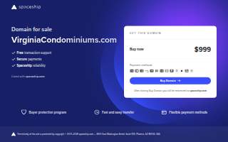 Virginia Condominiums website