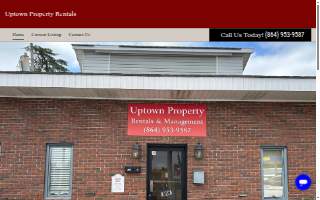 Uptown Property Rentals website