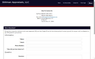 Stillman Appraisals website