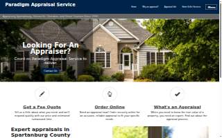 Paradigm Appraisal Service website