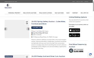 Meares Property Advisors (formerly Meares Auctions, Inc) website
