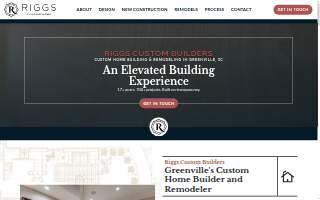 Riggs Custom Builders website