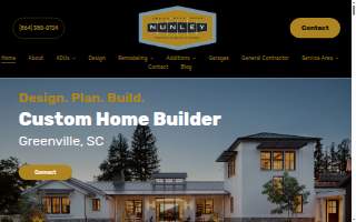 Nunley Custom Homes website