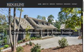 Ridgeline Construction Group website