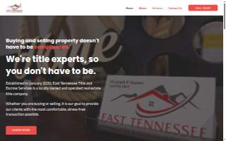East Tennessee Title & Escrow Services, Inc. website
