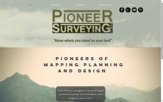 Pioneer Surveying website