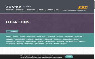 Civil & Environmental Consultants, Inc. of Greenville website