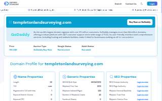 Templeton Land Surveying Inc website