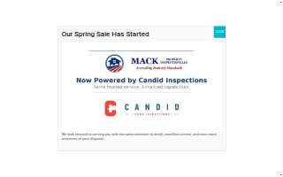 Mack Property Inspections website