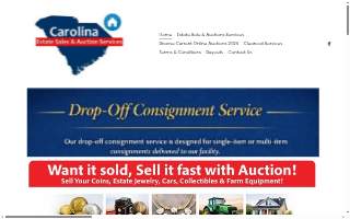 Carolina Auctioneers website