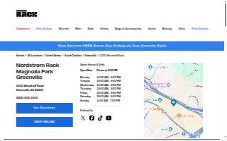 Nordstrom Rack of Greenville website