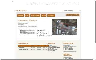 Shoppes At Woodruff website