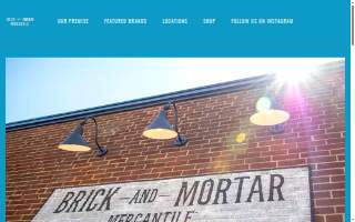 Brick and Mortar Mercantile website