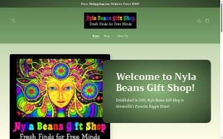 Nyla Beans Gift Shop website