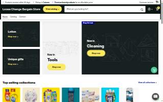 Loose Change Bargain store website