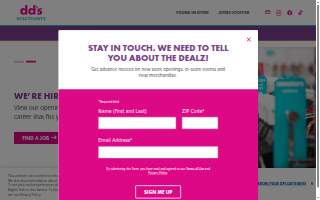 dd's DISCOUNTS of Columbia website
