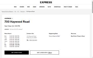Express of Greenville website