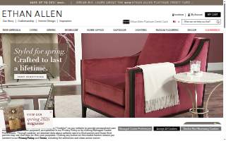 Ethan Allen of New York website