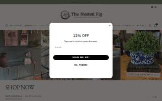 The Nested Fig Home website