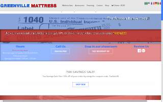 Greenville Mattress Company website