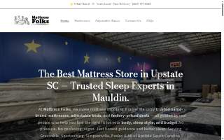 Mattress Folks - Warehouse website