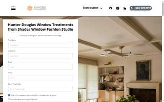 Shades | Window Fashion Studio website