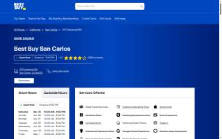 Best Buy of San Carlos website