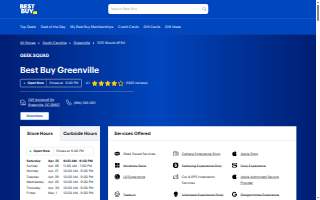 Best Buy of Greenville website