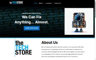 The Tech Store website