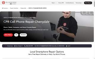 CPR Cell Phone Repair of Greenville website