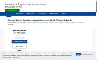 Rent-A-Center of Greenville website