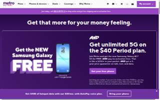 Metro Pcs website