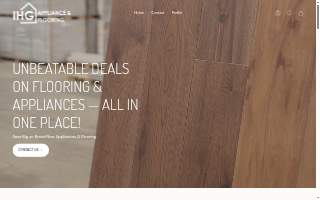 IHG Discount Appliance & Flooring website
