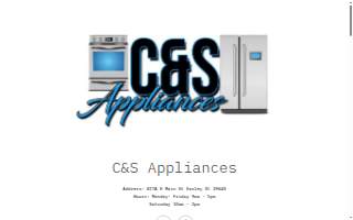 C&S Appliances website