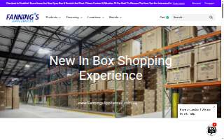 Fanning's Appliances website