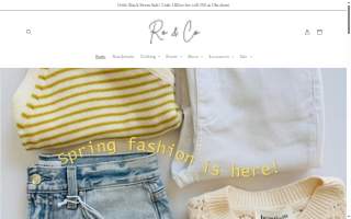 Ro & Co Clothing website