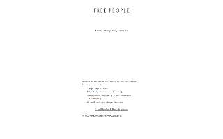 Free People Escape Popup website