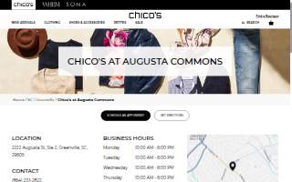 Chico's of Greenville website