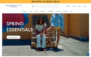 Tradehome Shoes website