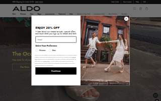 ALDO website