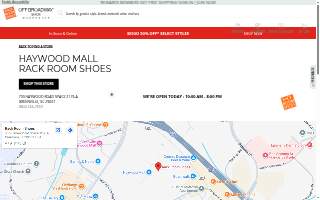 Rack Room Shoes of Greenville website