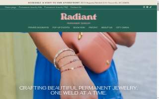 Radiant Permanent Jewelry LLC website