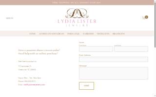 Lydia Lister Jewelry website