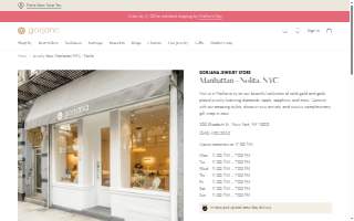 gorjana of New York website