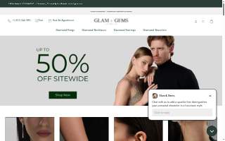 Glam and Gems website