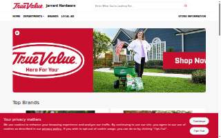 Jarrard Hardware website