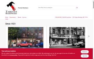 Tarzian Hardware website