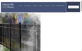 Greenville Fence Sales website