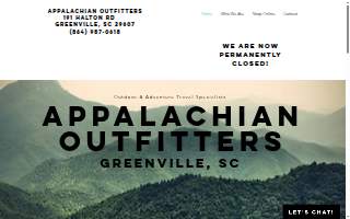 Appalachian Outfitters SC Inc. website