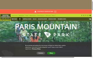 Paris Mountain State Park Campground website